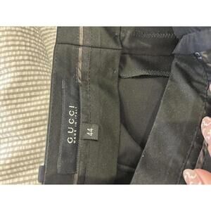 Gucci Black Dress Pants Size 44 Made in Italy